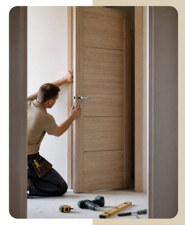 Установка дверного полотна в Белореченске от 3043 р. | ДвериЛегко-Блч