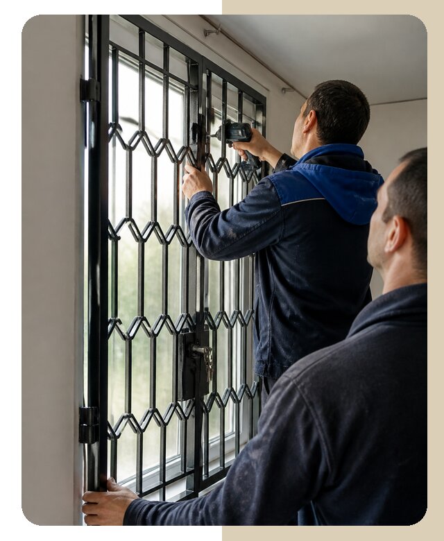 Установка распашных решеток в Белореченске цена от 6594 р. | ДвериЛегко-Блч